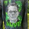 Hand Painted Frankenstein Moinster Denim Jean Jacket OOAK It's Alive! product 4